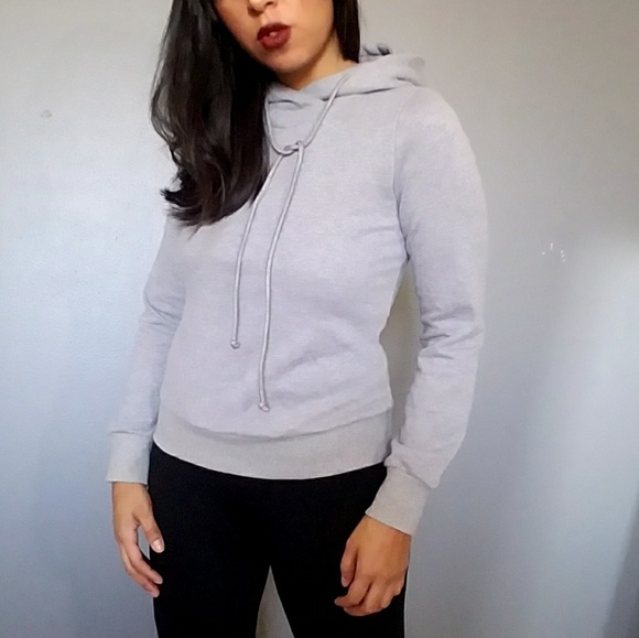 ANDREA GRAY LACE UP BACK SWEATSHIRT - Picture 6 of 7